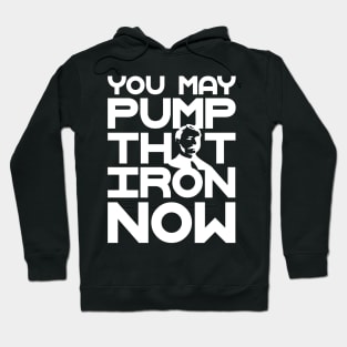 Pump the iron Bodybuilding fitness gift shirt Hoodie